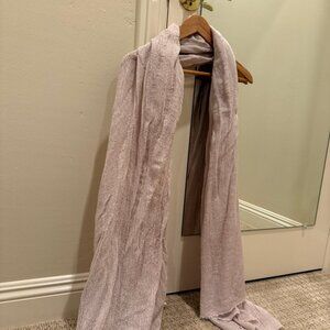 Neutral Lightweight Scarf | Taupe / Soft Mauve | Textured